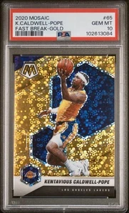2020 Mosaic. Kentavious Caldwell Pope. Fast Break Gold. 10/10. Pop 1 - Picture 1 of 5