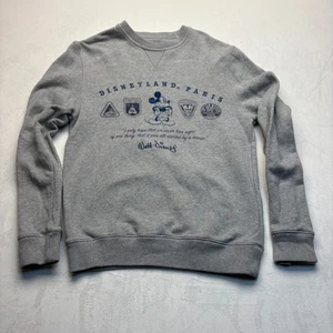 Disneyland Paris Herren Sweatshirt Gr. S grau bestickt Rundhals Pullover - Bild 1 von 4