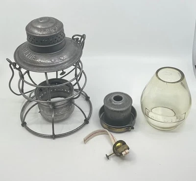 SOO LINE Railroad ARMSPEAR Lantern with Cast Corning Clear Globe - Image 1 of 4