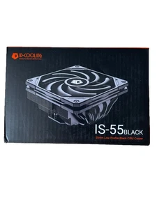 ID-COOLING IS-55 Black Low Profile CPU Air Cooler 55mm - Picture 1 of 5