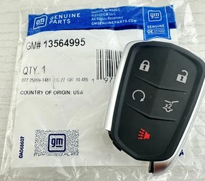 NEW OEM 2020-2024 CADILLAC XT4 XT5 XT6 REMOTE START SMART KEY FOB 13564995 - Picture 1 of 4