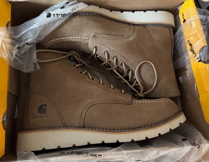 Carharrt 6" Mokassinnaht Keilabsatz Stiefel, khaki, 10,5 W, FW6077-M - Bild 1 von 5