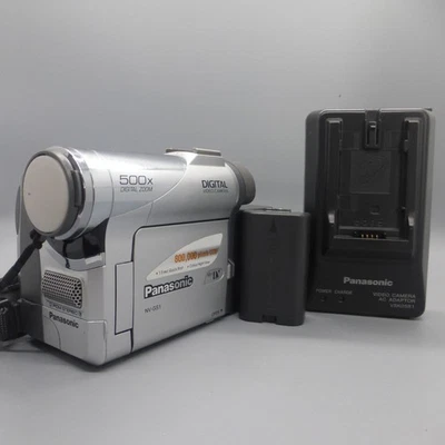 Panasonic NV-GS1 Handheld MiniDV Camcorder Silver Tested With Battery + Charger - Image 1 of 4
