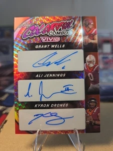 2024 LEAF VIVID GRANT WELLS ALI JENNINGS KYRON DRONES COMBOS COLORIDOS AUTOMÁTICOS 2/3 - Imagen 1 de 2