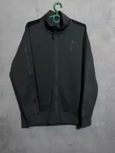Juventus Training Football Jacket With Zipped ALL Black Nike Mens Size L - Picture 1 of 9