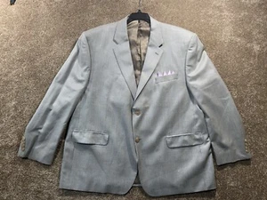 Ralph Lauren Mens Houndstooth Silk Wool Blazer Suit Sport Jacket size 46 S - Picture 1 of 15
