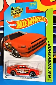 Hot Wheels 2015 HW Drift Race #239 Toyota AE-86 Corolla Red w/ MC5s GReddy - Picture 1 of 2