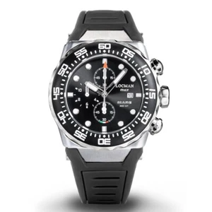 Locman Reloj Hombre Cronógrafo Mar Acero Titanio Esfera Negra - Imagen 1 de 7