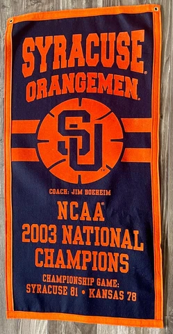 Syracuse Orangemen Basketball 2003 NCAA National Championship Banner Cover
