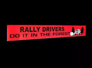 1980's Comedy Rally Sticker - Escort Mini Chevette Ford - Bild 1 von 1