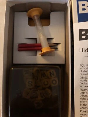 Vintage 1976 BOGGLE Hidden Word Game Parker Brothers Complete orig. Instructions - Image 1 of 4