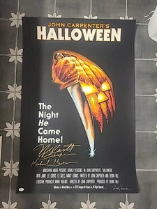 Halloween 1978 Autographed Autograph Signed by Bob Gleason Nick Castle Print JSA - Picture 1 of 9