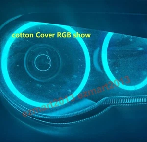 para Chrysler 300C 05-10 RGB LED halo anillo ojo de ángel demonio flash color DRL completo - Imagen 1 de 32