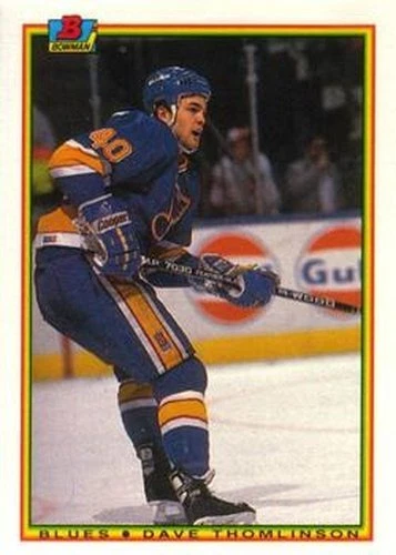 #21 Dave Thomlinson - St. Louis Blues - 1990-91 Bowman Hockey - Image 1 of 1