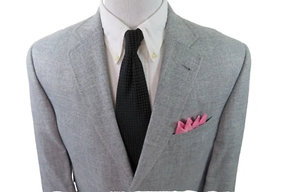 Chaqueta Blazer Abrigo Deportivo Jack Victor Exclusivo Para Hombres Bambú Gris Viscosa 42 S Foto 1 de 4