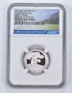 2013-S Silver PF69 ANT Great Basin Quarter Limited Edition NGC - Picture 1 of 5