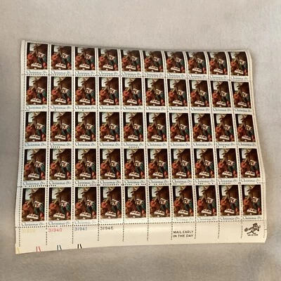 MINT Full Sheet Christmas Jesus, Mary & Joseph 6¢ US Postage Stamps Never Hinged - Image 1 of 4