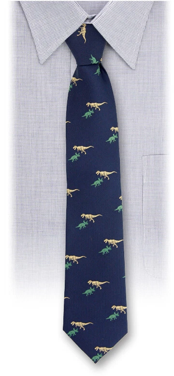 COLORATA / Corbata Tyrannosaurus y Triceratops patrón fino / De Japón  Foto 1 de 1