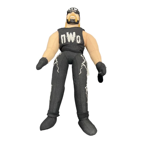Vintage 1999 WCW 13” Hulk Hogan Hollywood Hard Plastic Head Plush Doll Soft Body Cover