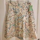 Lilly Pulitzer Skirt Size 6 Pleated Lisette  You Crack Me Up Sea Oat