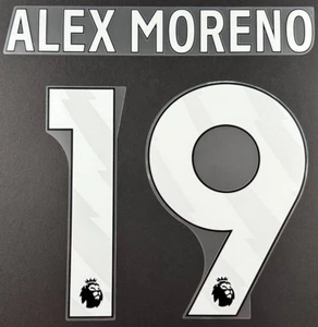 23 - 24 NOTTINGHAM FOREST ALEX MORENO 19 JUEGO DE NOMBRE DE JUGADOR AVERY DENNISON TALLA - Imagen 1 de 2