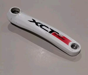 SR Suntour XCT V3 non Driveside Crankarm White 175mm Square Taper - Picture 1 of 4