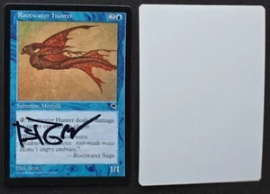 Firmado Magic The Gathering Brom Prueba de Artista _ Tempest _ ROOTWATER HUNTER _ ¡EN MUY BUEN ESTADO 1/50! - Imagen 1 de 2