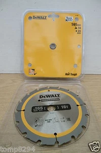 DEWALT DT1948 165MM x 20MM BORE 16T TCT SAW BLADE DC390 DCS391 - Picture 1 of 1