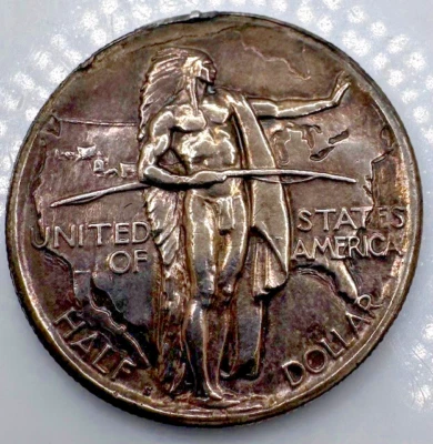 1926-S Oregon Trail Memorial Commemorative Silver Half Dollar - Image 1 of 2