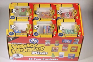 6 Sealed Wacky Packages Minis 3D Puny Series 1 Blind Boxes - Picture 1 of 5