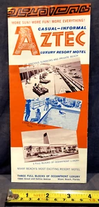 Aztec Luxury Resort Motel, Miami, FL 1967 travel brochure - Picture 1 of 4