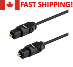 Toslink Optical Cable Digital Audio Sound Fiber Optic SPDIF Cord Wire Dolby DTS - Picture 1 of 10