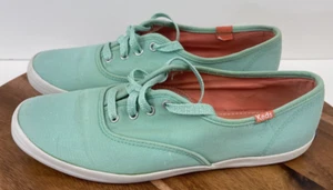 Keds Champion Oxford Teal Canvas Sneakers Women’s US Size 8.5 - Picture 1 of 11