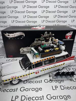 HOT WHEELS Ghostbusters II Ecto 1 Cadillac Ambulance 1:18 Diecast Elite - Image 1 of 4