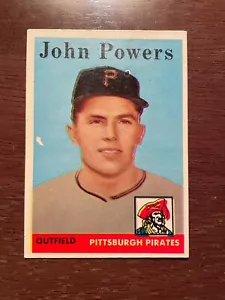 1958 Topps John Powers #432 - ERROR Card - Double image & print mark - Picture 1 of 3
