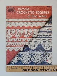 ASN Favorite Crocheted Edgings of Rita Weiss Book 1036 CROCHET EDGING PATTERNS - Picture 1 of 7