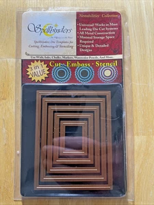 Spellbinders Nestabilities Collection Dies Rechteck Neu ~ Cut Emboss Schablone - Bild 1 von 2