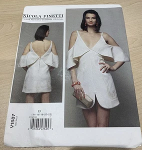 Vogue Pattern V1587 - Nicola Finetti - Dress - Size 14 16 18 20 22 - Picture 1 of 3