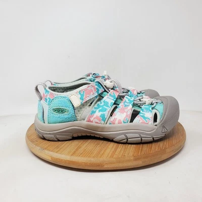 KEEN Newport H2 Sandals Kids 1 Camo Pink Blue Water Play Shoes Boys Girls - Image 1 of 4