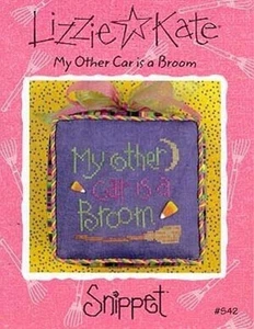 My Other Car is a Broom von Lizzie Kate Kreuzstichmuster - Bild 1 von 1