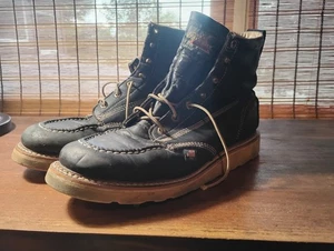 Thorogood Men's 6 inch Black Moc Toe Non-Safety Work Boot Style 814-6201 - Picture 1 of 12