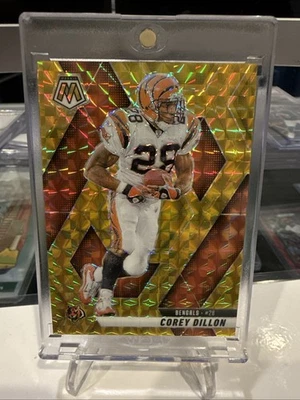 Corey Dillon 2025 Panini Mosaic #158 True GOLD Mosaic #/10 🔥 Bengals - Image 1 of 4