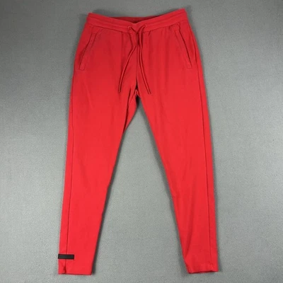 Pantalones Alphalete Para Hombres Grandes Rojos Joggers Pierna Cónica Cordón Atlético Gimnasio Logo Foto 1 de 4