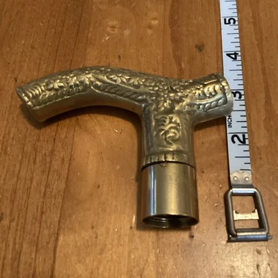 黄铜实心复古手柄手杖拐杖 — 第 1/4 张图片