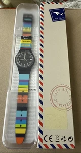 Swatch Watch Carribean Destination Aruba Sea My Colors New In Box - Picture 1 of 9