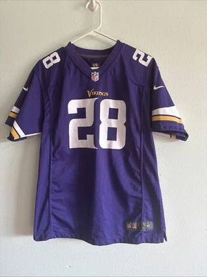 Camiseta Nike On Field Adrian Peterson #28 Minnesota Vikings NFL Juvenil XL (18/20) Foto 1 de 4