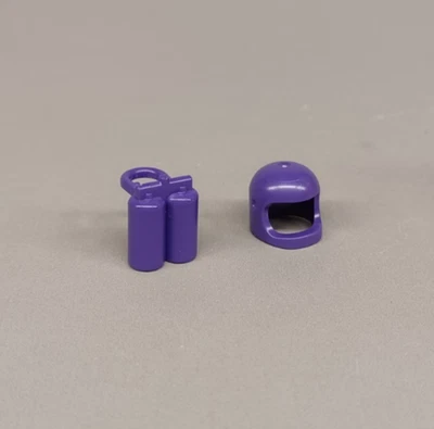 Juego de Nuevo LEGO Púrpura Clásico Casco Espacial y Tanques de Aire - Del conjunto (80111) Foto 1 de 2