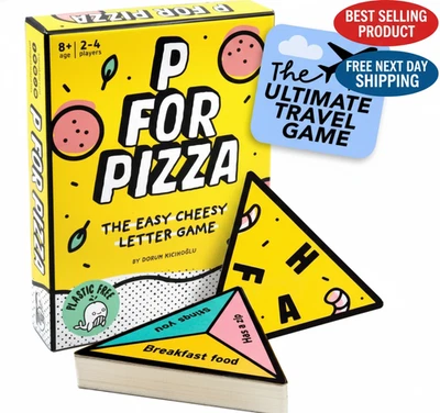 P for Pizza Word Card Game – Travel-Friendly Family Fun - Image 1 of 4