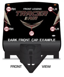 2015 Prime Time Tracer AIR Travel Trailer - Front Cap RV Decals - Picture 1 of 2