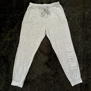 Rae Dunn Women Pajama Pants Medium Sweetheart PJs Soft Comfortable Lounge Pocket - Picture 1 of 8